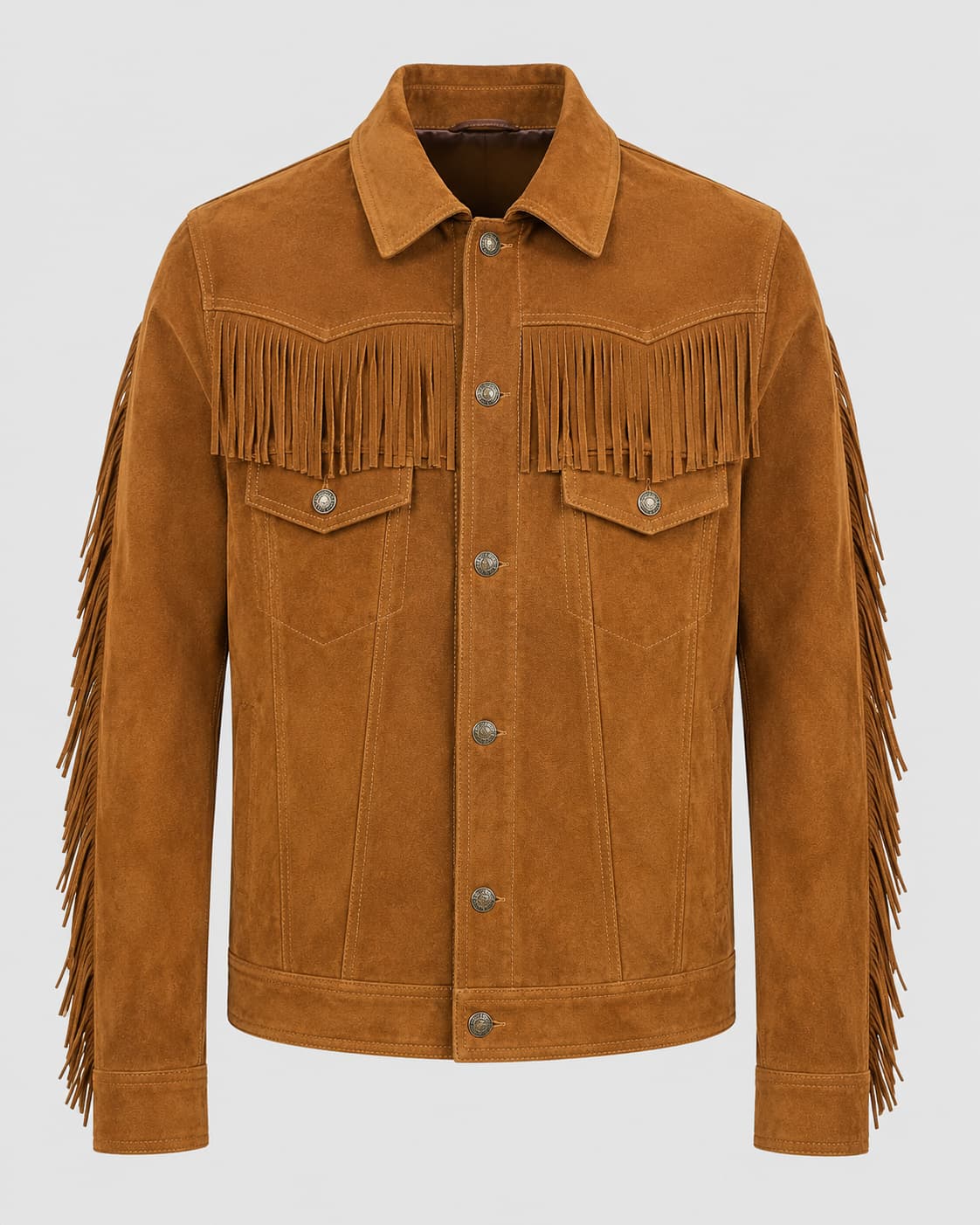 Suede Fringe Jacket